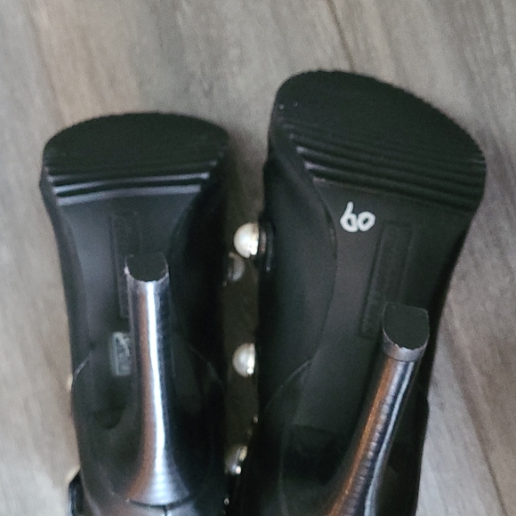 Karl Lagerfeld Paris womens Peep Toe Bootie Fashion Boot - Picture 4 of 6